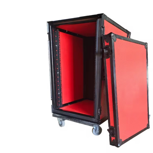 16u Red Amplifier Rack 30inch Depth